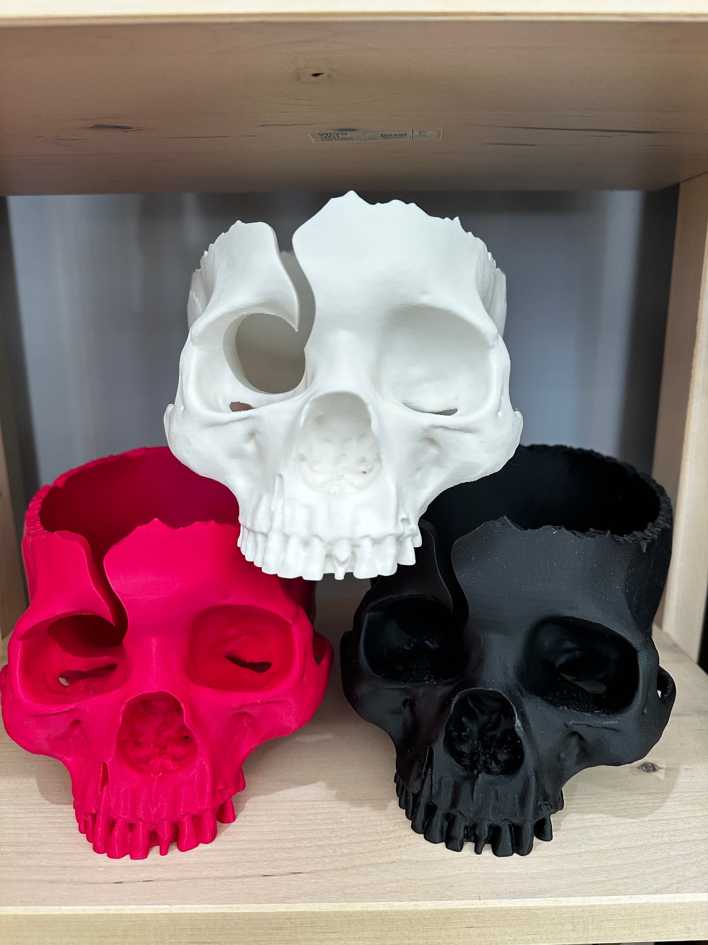 Gothic Skull Yarn Bowl - 3D Printed