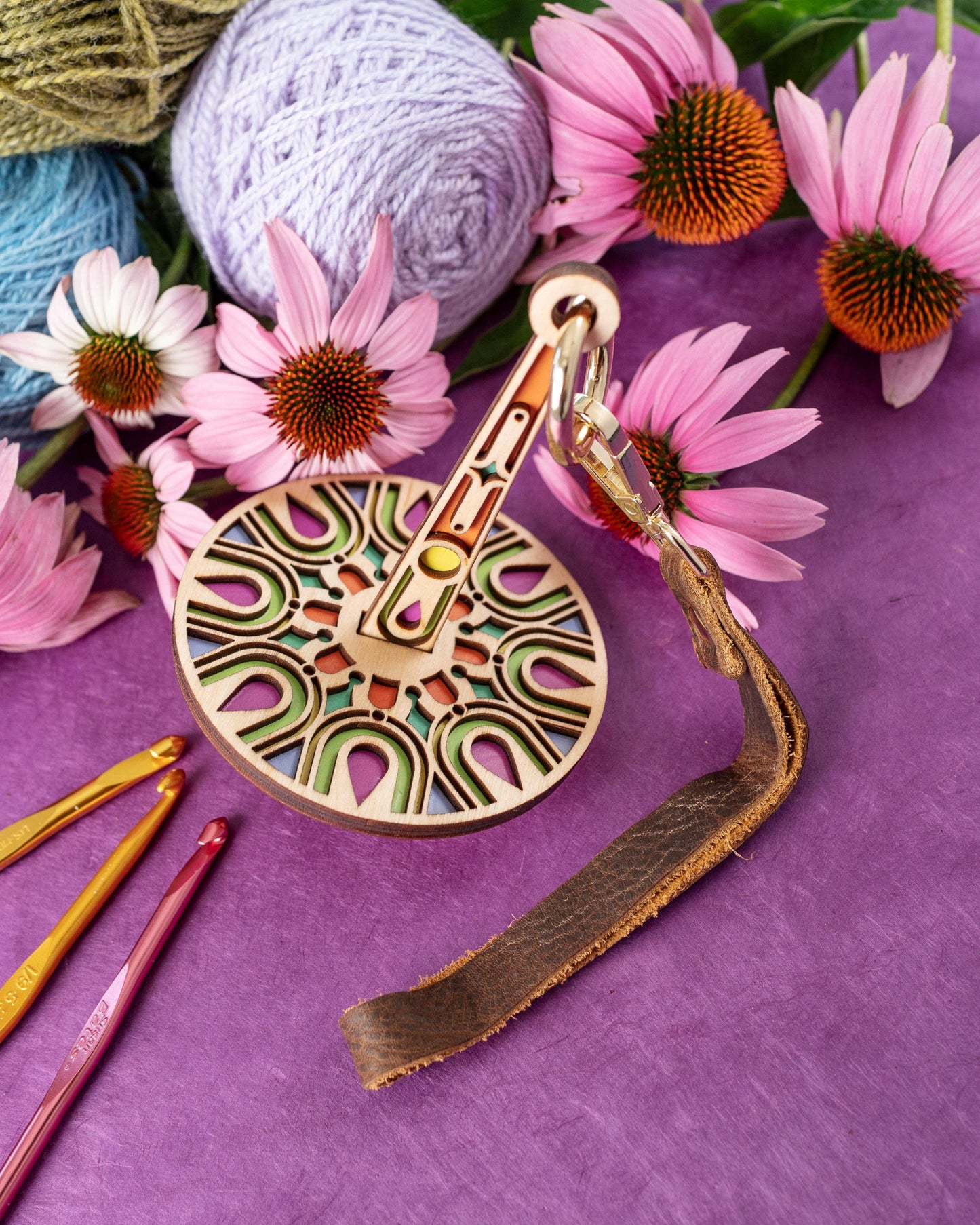 Lemon Wood Pallas Mini-Minder for Knitting/Crochet: Original Mini Minder