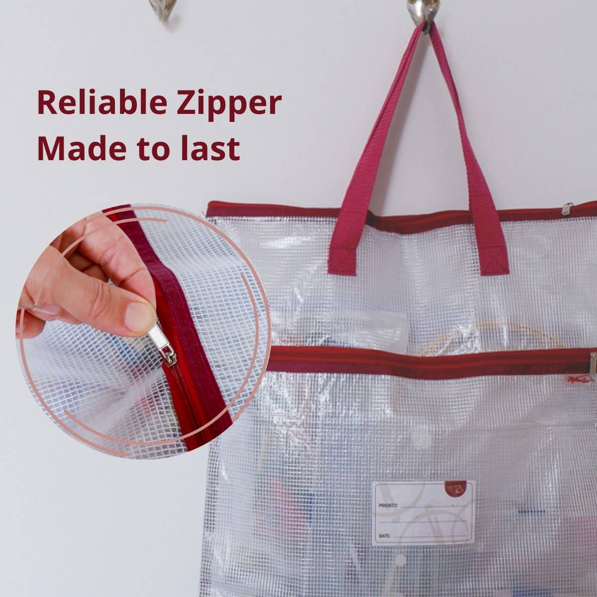 Sewing Knitting Projects Organizer Craft Supply Storage Bag