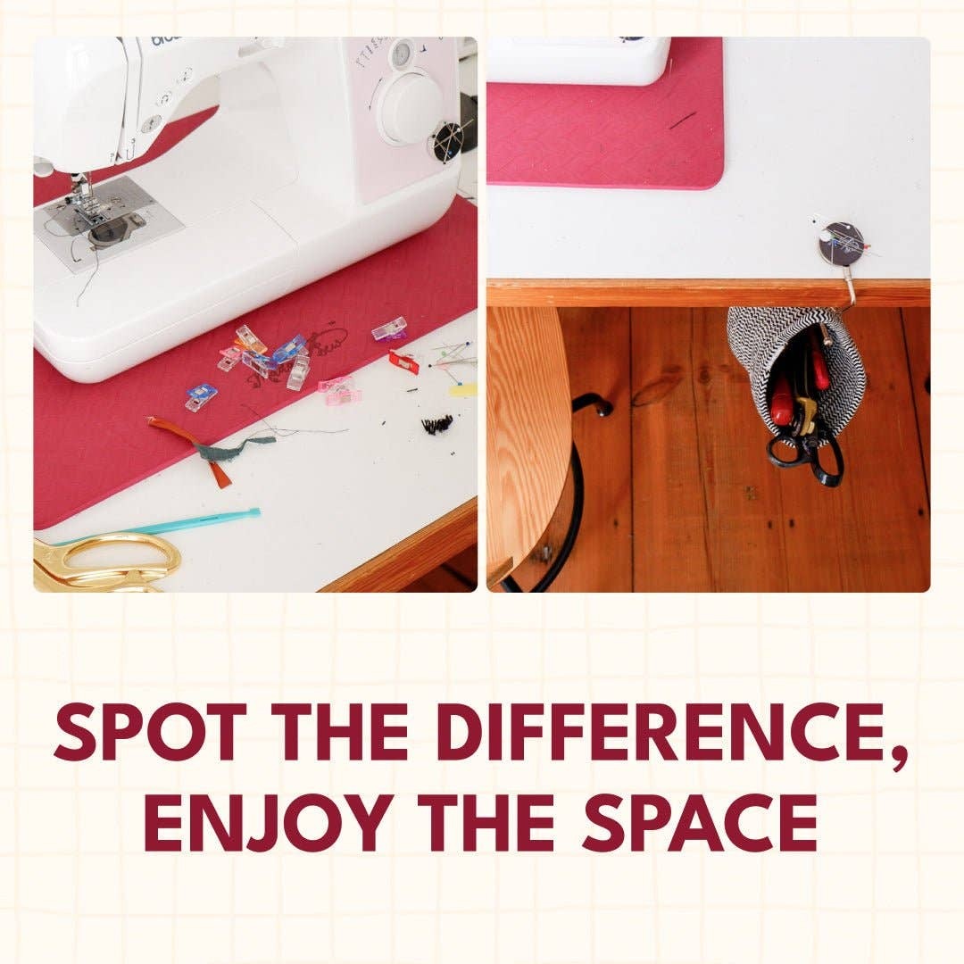 Madam Sew Hanging Scrap Bin With Magnetic Pin Holder - Keep your sewing space tidy!