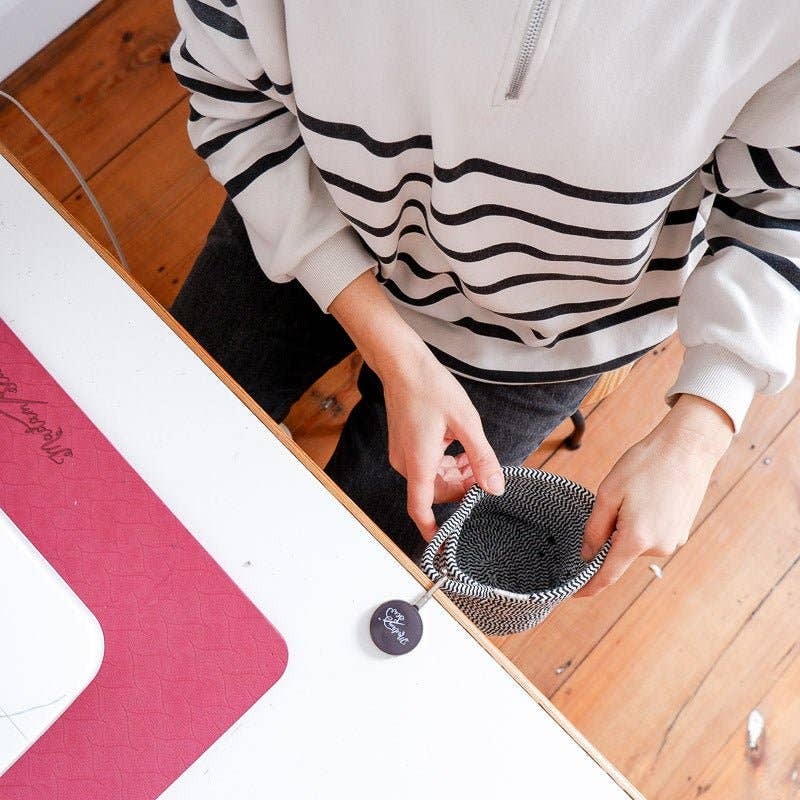 Madam Sew Hanging Scrap Bin With Magnetic Pin Holder - Keep your sewing space tidy!