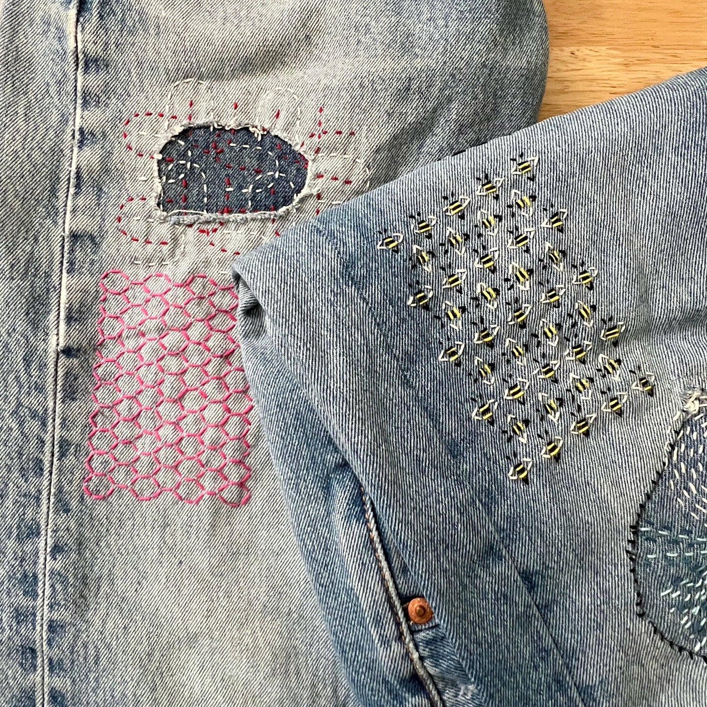 Wren Bird Arts - Washable Mending Patterns Gold Set #7