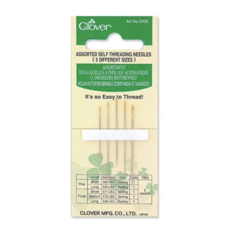 Clover Self-Threading Needles