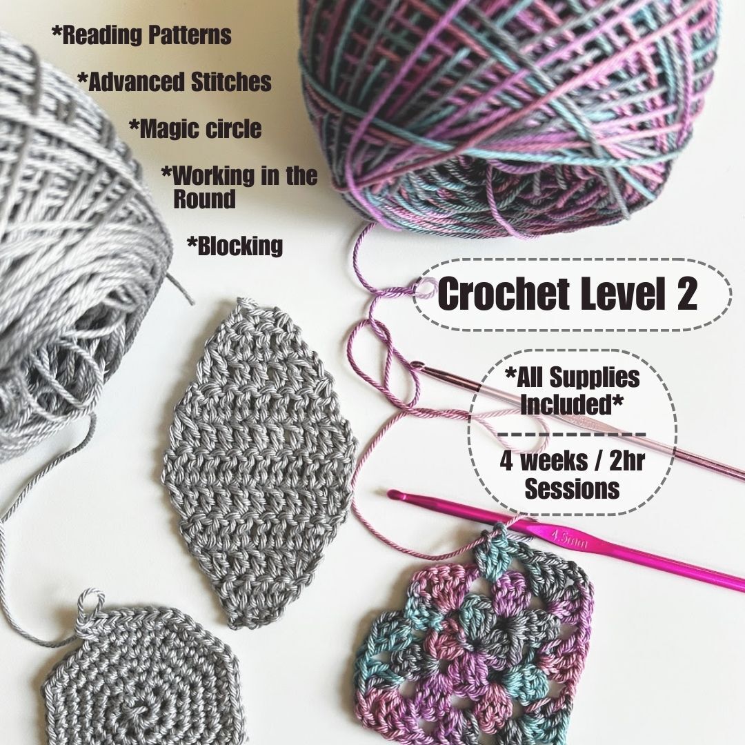 Class: Level 2 Crochet: Market Bag