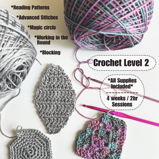 Class: Level 2 Crochet: Market Bag