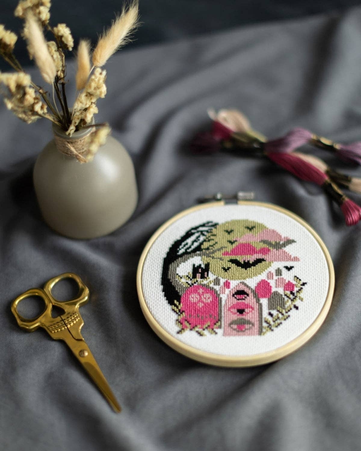 Innocent Bones 'The Graveyard' Cross Stitch Kit