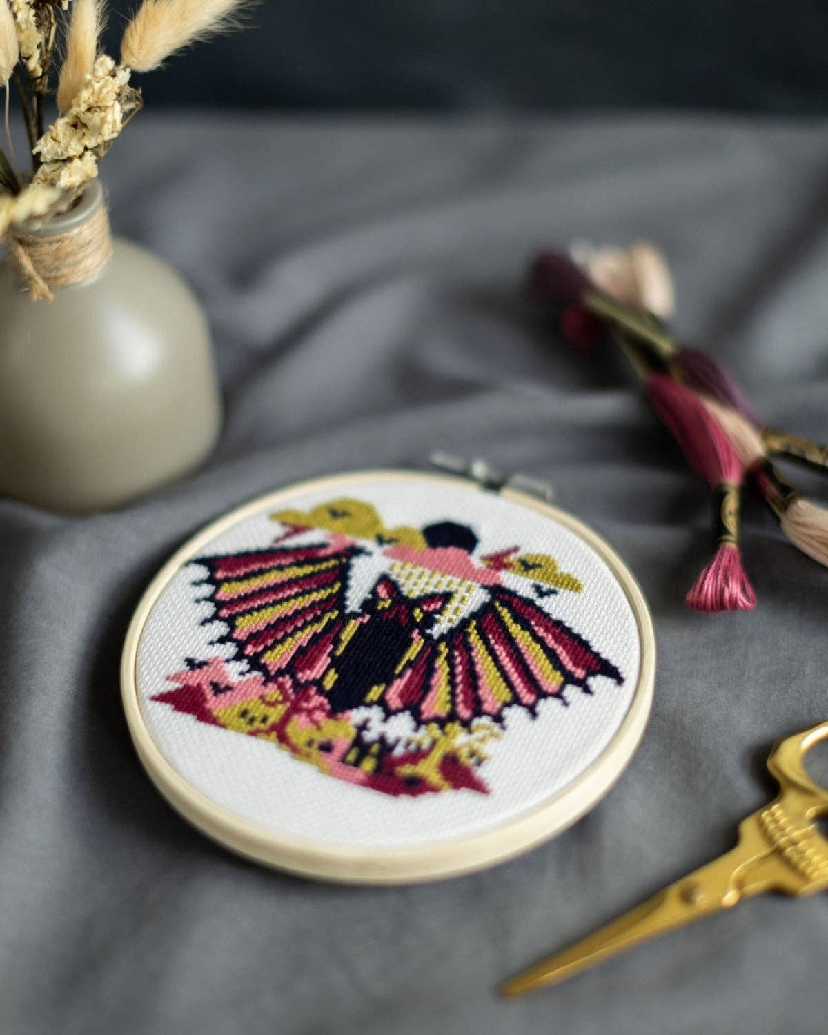 Innocent Bones 'The Vampire Bat' Cross Stitch Kit