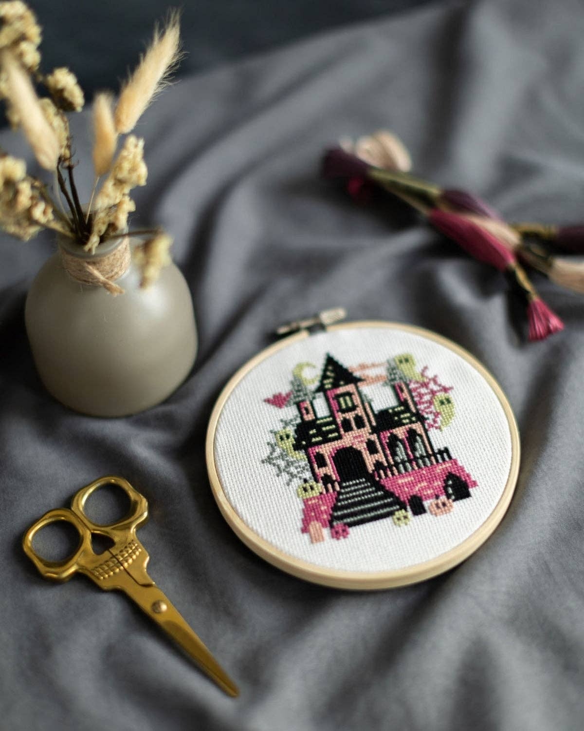 Innocent Bones 'The Haunted House' Cross Stitch Kit
