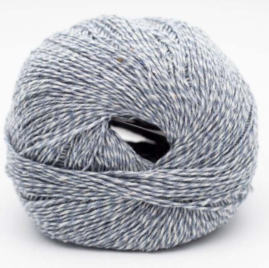 Reborn Denim, recycled  yarn varigated by Kremke Soul Wool